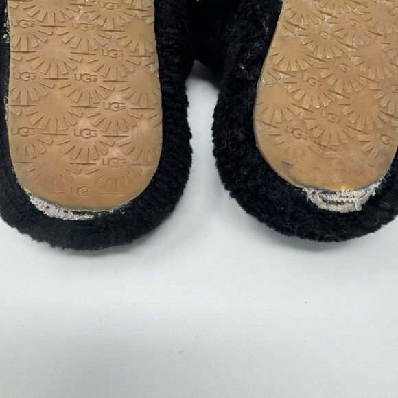 UGG FLUFF YEAH SLIDE BLACK MOCASSIN SLIP ON SANDAL US 5 - Picture 7 of 7